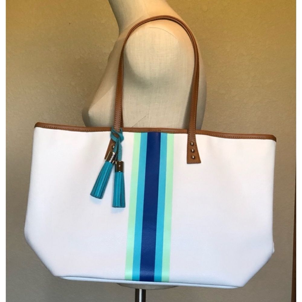Cinda B Medium London Tote / New With Tags - Picture 2 of 4